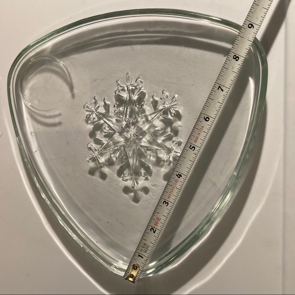 VTG Indiana Glass Atomic Snowflake Snack Plates (2 - Picture 8 of 8